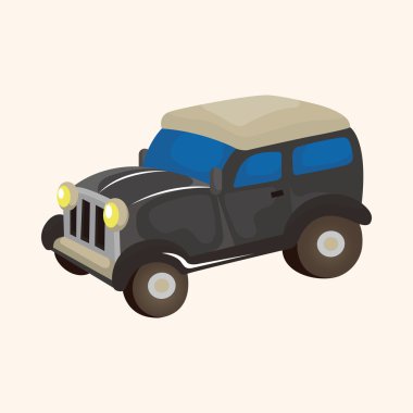 ulaşım araba tema öğeleri