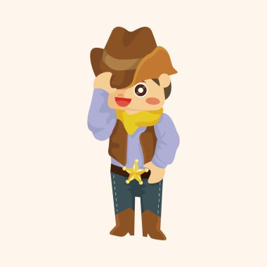 kovboy Tema öğeleri