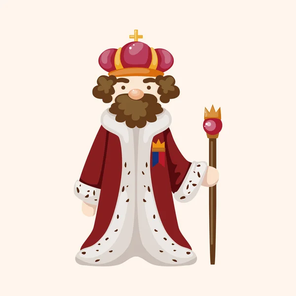 Royal theme king elements vector,eps — Stock Vector