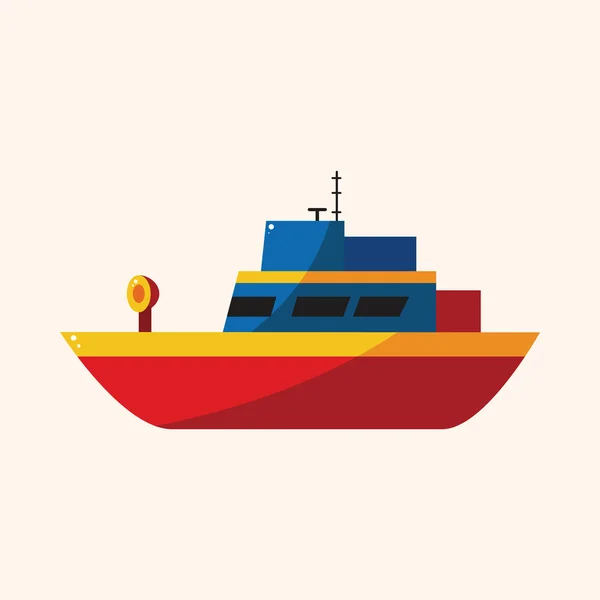 Doprava lodí téma prvky vektoru, eps — Stockový vektor