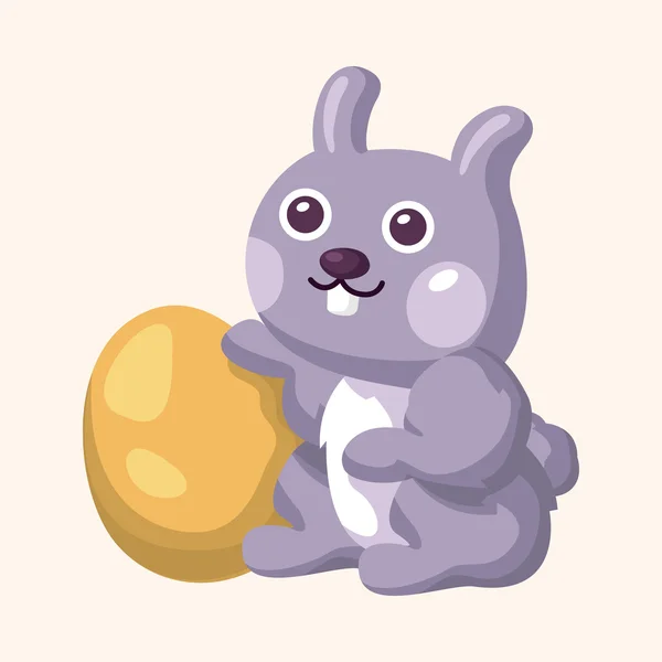 Velikonoční králík téma prvek vektoru, eps — Stockový vektor