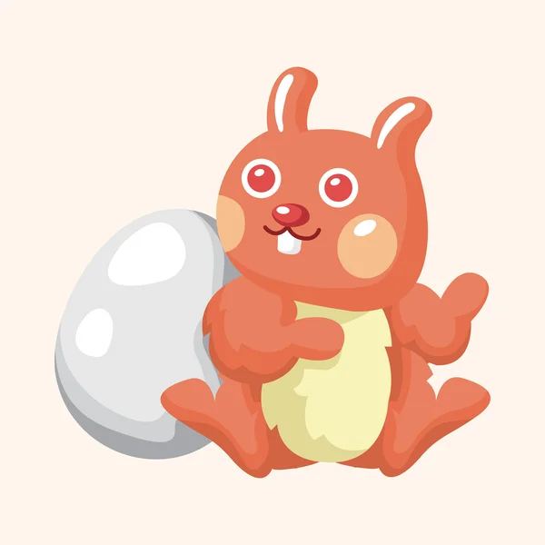 Élément thème lapin de Pâques vecteur, eps — Image vectorielle
