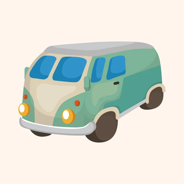Éléments thème voiture de transport — Image vectorielle