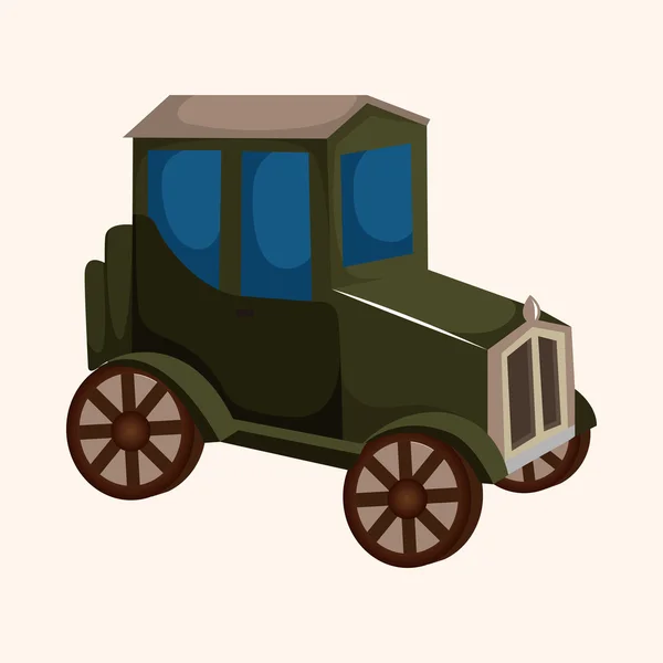 Transporte coche elementos temáticos — Vector de stock