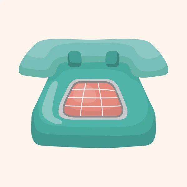 Telefon temaelement — Stock vektor