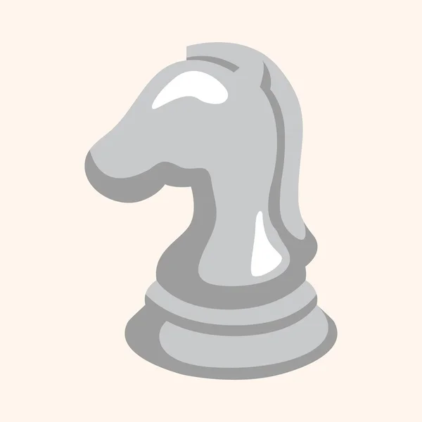 Elementos do tema xadrez — Vetor de Stock