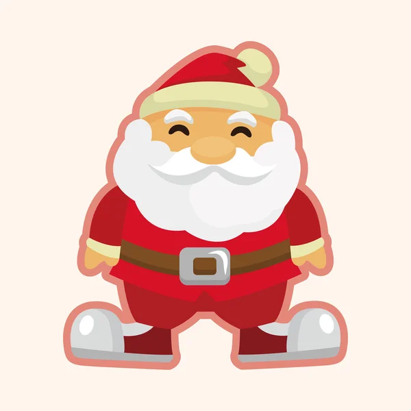 Santa claus éléments de thème — Image vectorielle