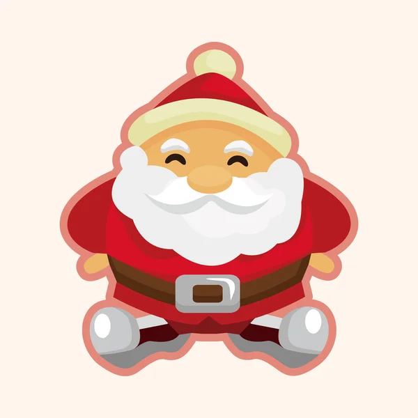 Santa claus éléments de thème — Image vectorielle