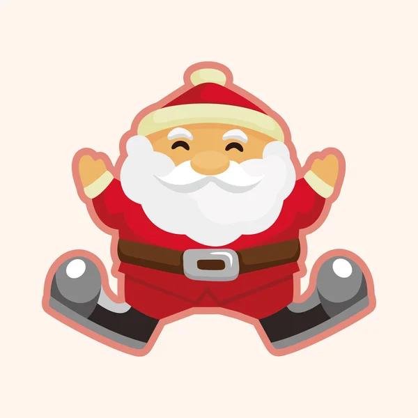 Elementos temáticos de santa claus — Vector de stock