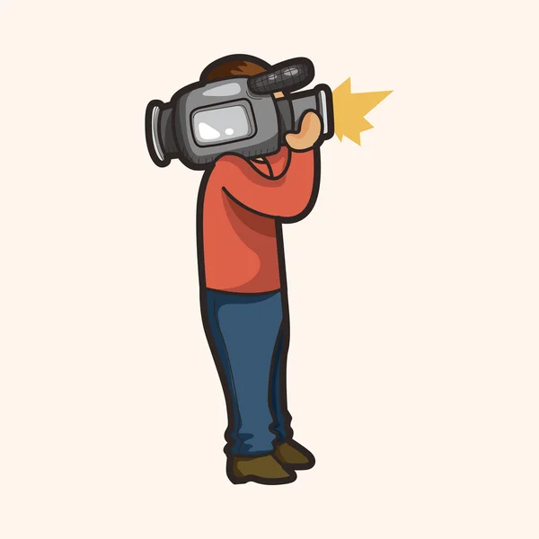 Cartoon cameraman with camera Vector Art Stock Images | Depositphotos Cartoon cameraman with camera Vector Art Stock Images | Depositphotos