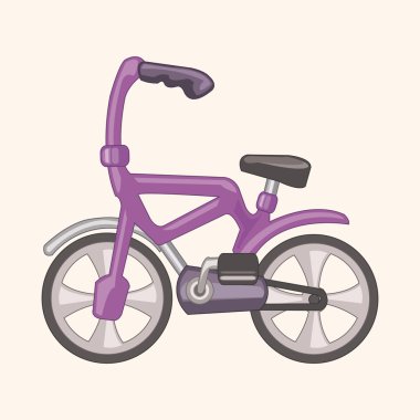 ulaşım Bisiklet Tema öğeleri vektör, eps