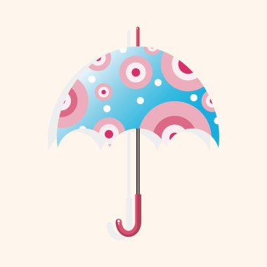 Şemsiye Tema öğeleri vektör, eps