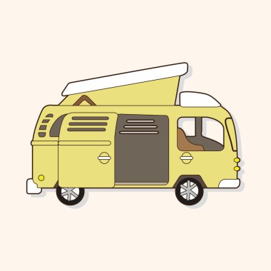 ulaşım araba tema öğeleri vektör, eps