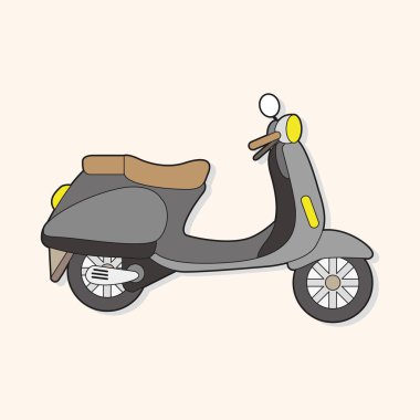 ulaşım motor Tema öğeleri vektör, eps
