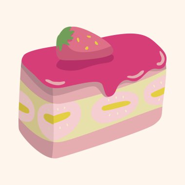 Dekorasyon kek Tema öğeleri vektör, eps10