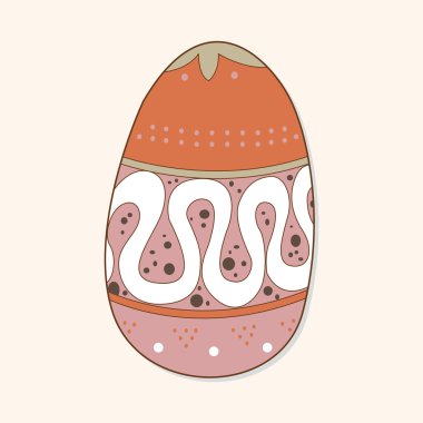 Paskalya yumurta Tema öğeleri vektör, boyama eps