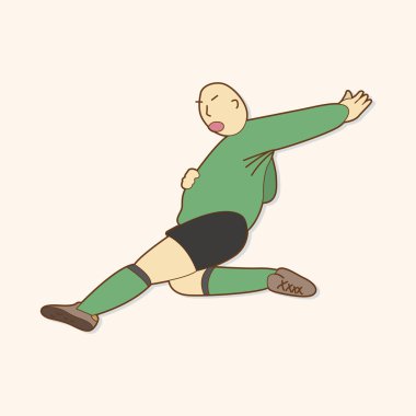 Spor Futbol oyuncu Tema öğeleri vektör, eps