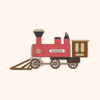 ulaşım tren Tema öğeleri vektör, eps