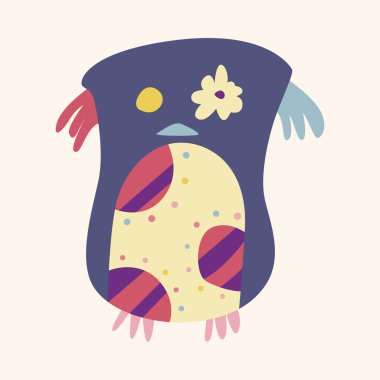 baykuş karikatür Tema öğeleri vektör, eps