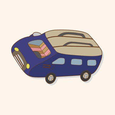 ulaşım araba tema öğeleri vektör, eps