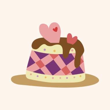 Dekorasyon kek Tema öğeleri vektör, eps10