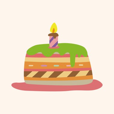 Dekorasyon kek Tema öğeleri vektör, eps10