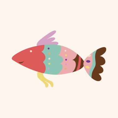 Balık Tema öğeleri vektör, eps