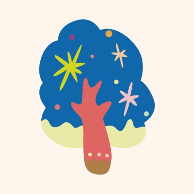 ağaç Tema öğeleri vektör, eps