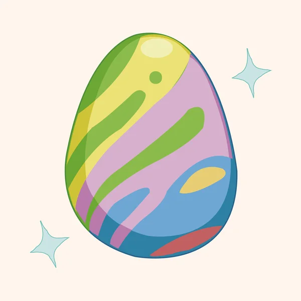 Easter egg thema elementen vector, schilderen eps — Stockvector