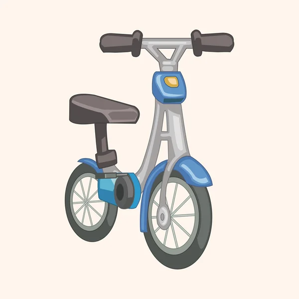 Transporte bicicleta tema elementos vector, eps — ストックベクタ