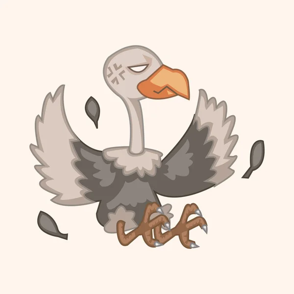 Pássaro condor desenho animado tema elementos vetor, eps — Vetor de Stock