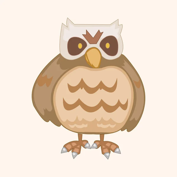 Vogel uil cartoon thema elementen vector, eps — Stockvector