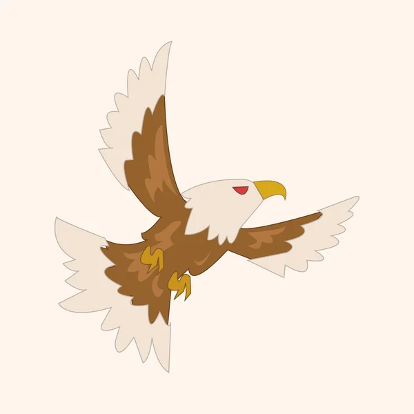 Aves águila de dibujos animados tema elementos vector, eps — Vector de stock