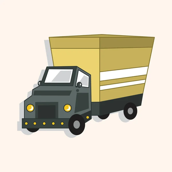 Transporte caminhão tema elementos vetor, eps —  Vetores de Stock