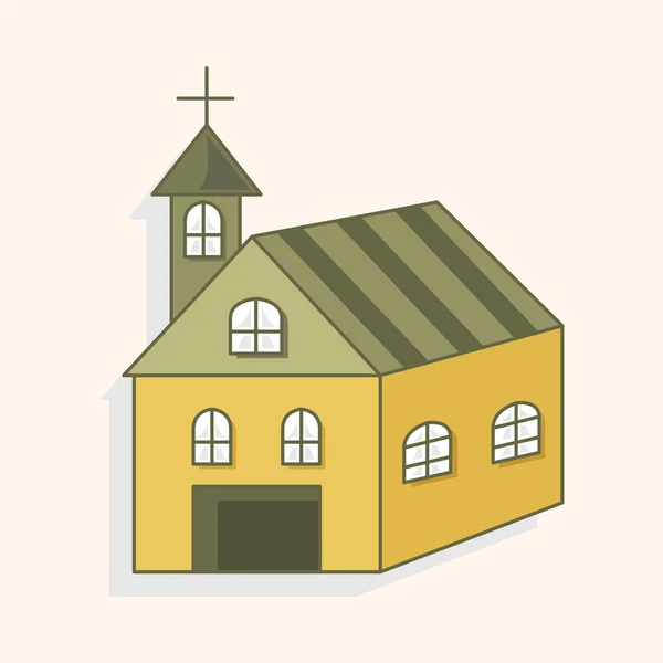 Construcción de elementos temáticos de la iglesia, eps — Vector de stock