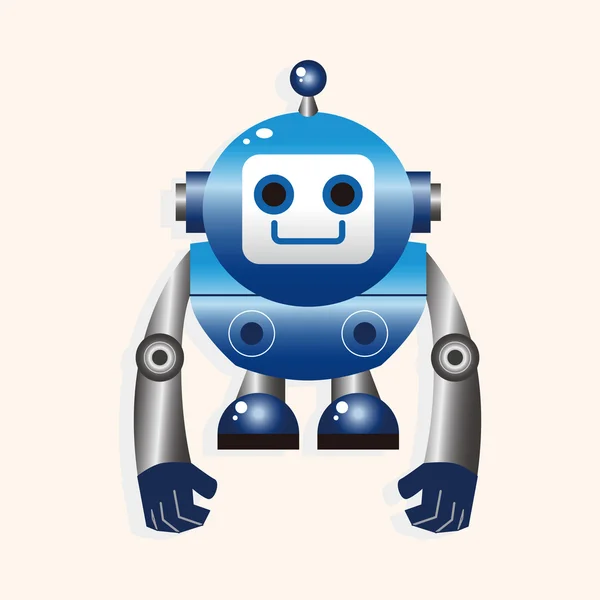 Roboter Cartoon Thema Elemente Vektor, eps — Stockvektor