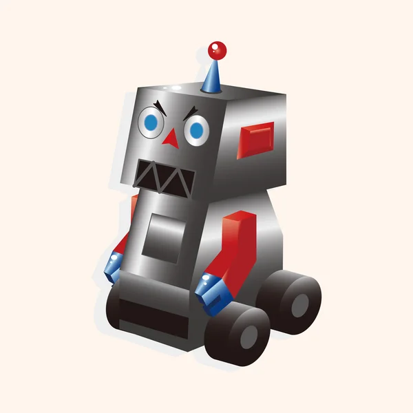 Robot éléments de thème dessin animé vecteur, eps — Image vectorielle
