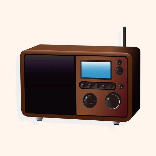 Radio tema elementos vector, eps — Vector de stock