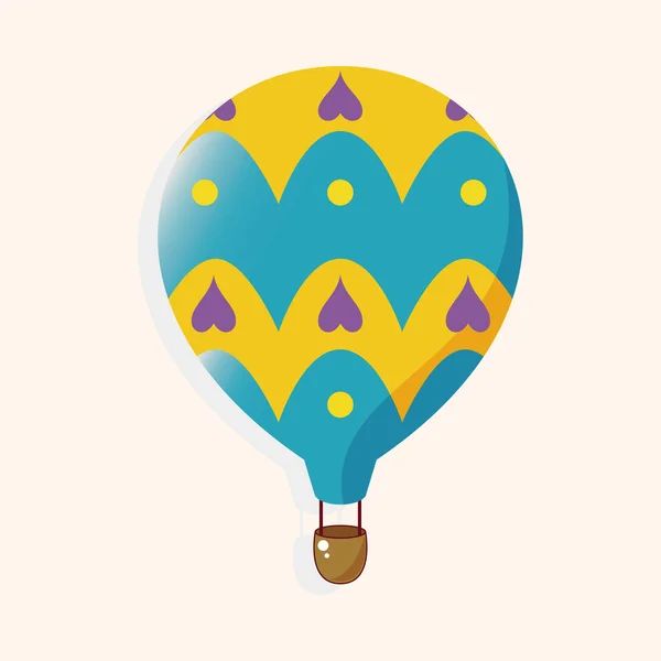 Style ballon air chaud éléments thème vecteur, eps — Image vectorielle