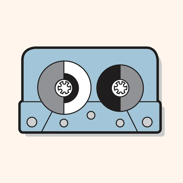 Audiotape theme elements vector,eps — Stock Vector