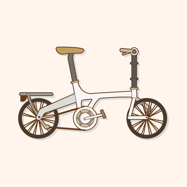 Transporte bicicleta tema elementos vector, eps — ストックベクタ