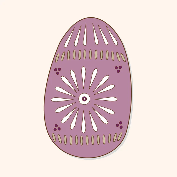 Paskalya yumurta Tema öğeleri vektör, boyama eps — Stok Vektör