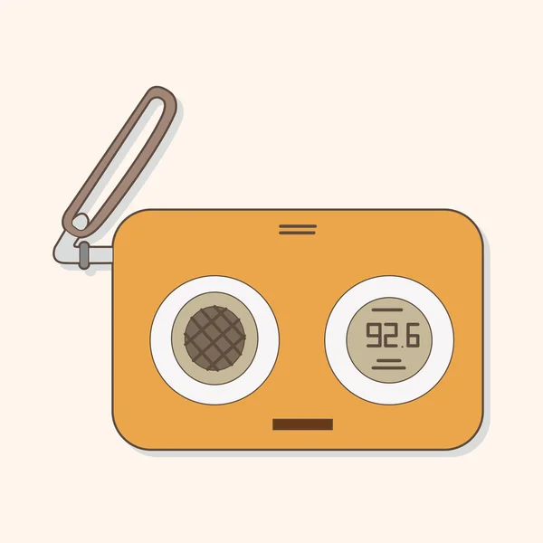 Radio theme elements vector,eps — Stock Vector