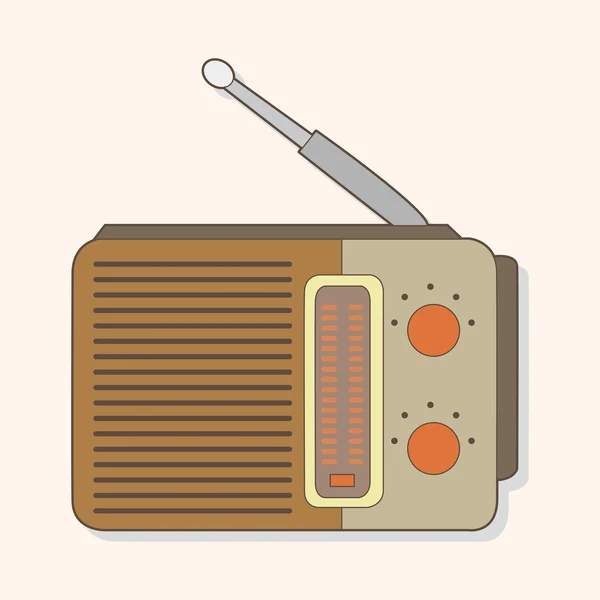 Radio thema elementen vector, eps — Stockvector