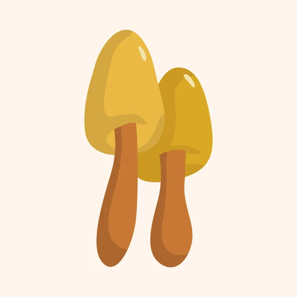 Champignons éléments de thème de dessin animé vecteur, eps — Image vectorielle