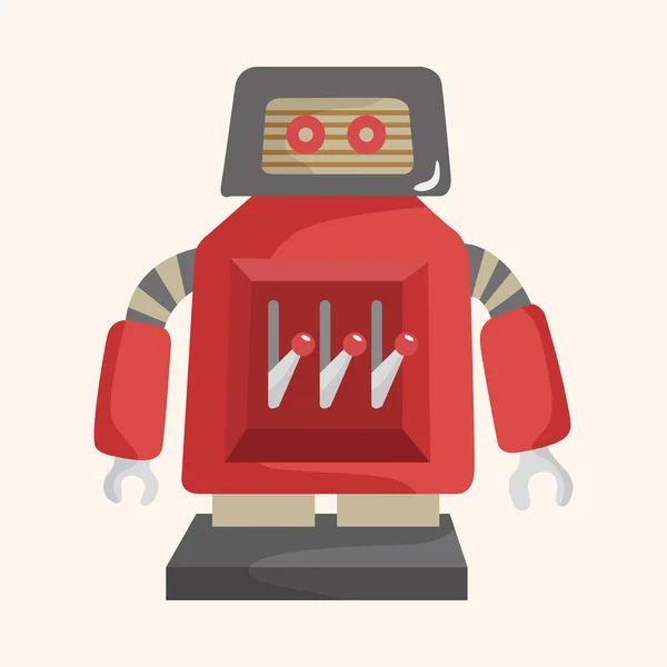 Robot thema elementen vector, eps — Stockvector