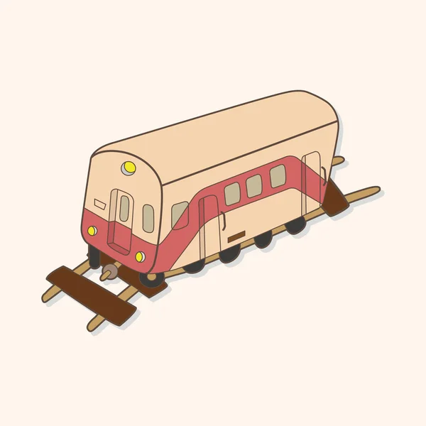 Doprava vlak téma prvky vektoru, eps — Stockový vektor