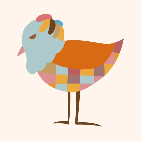 Pássaro desenho animado tema elementos vetor, eps —  Vetores de Stock