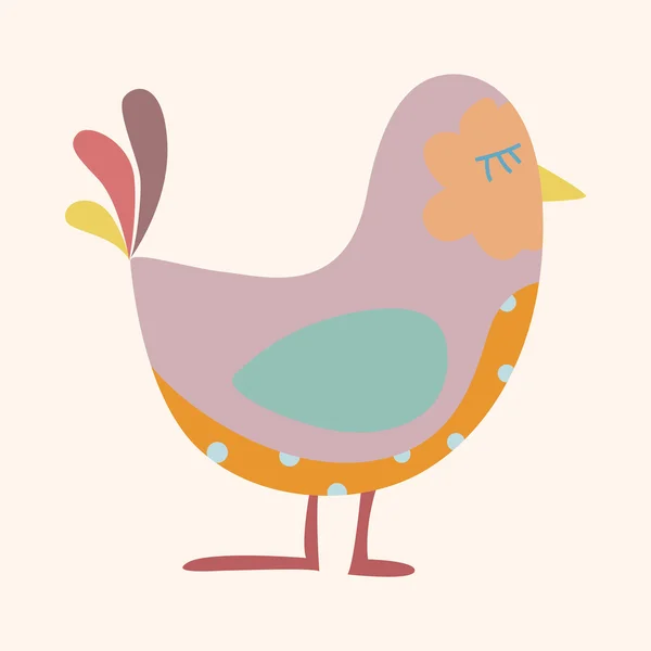Pássaro desenho animado tema elementos vetor, eps — Vetor de Stock