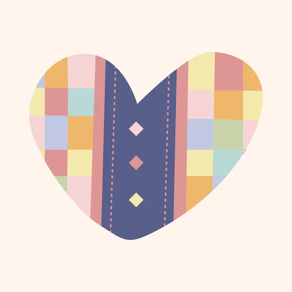 Love heart cartoon elements vector, eps — стоковый вектор